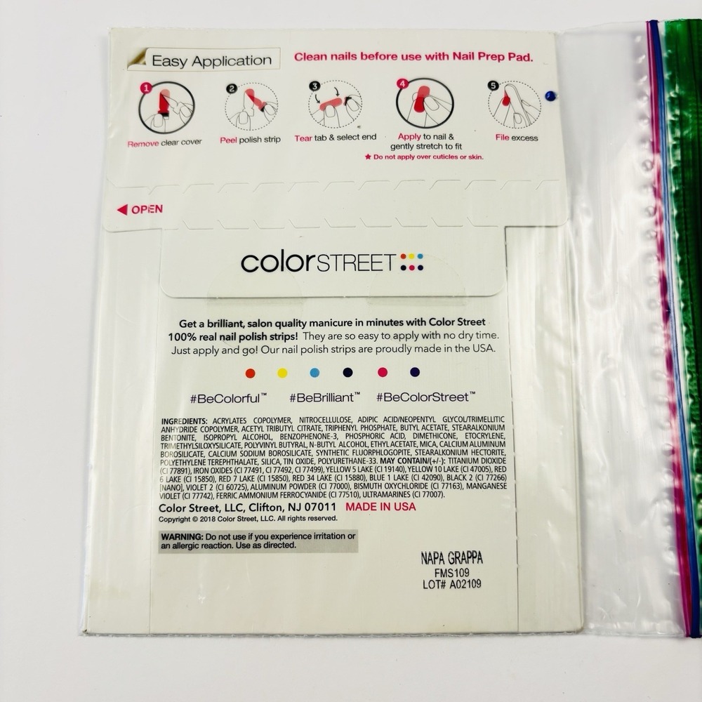 Color Street Nails Napa Grappa New In Package - Picture 2 of 2